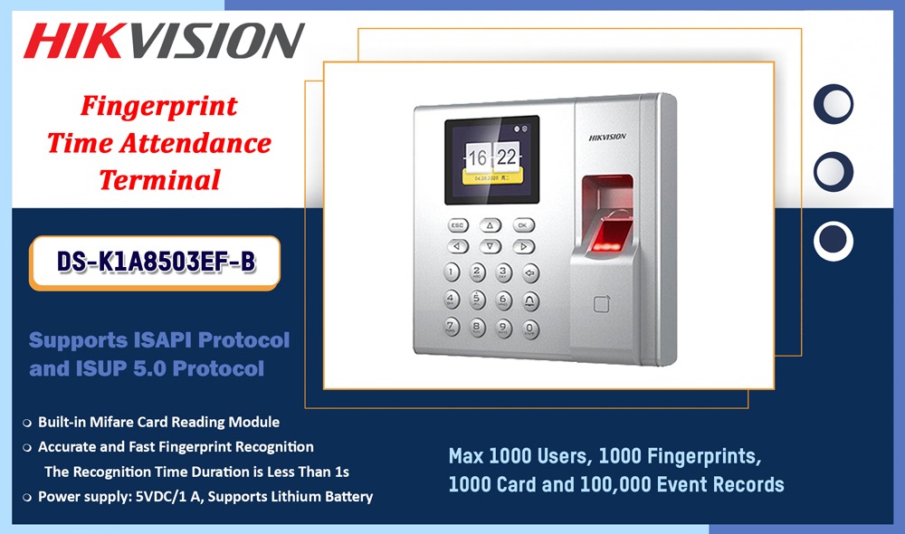 DS-K1A8503EF-B - Standalone Access Control Terminal Lanka