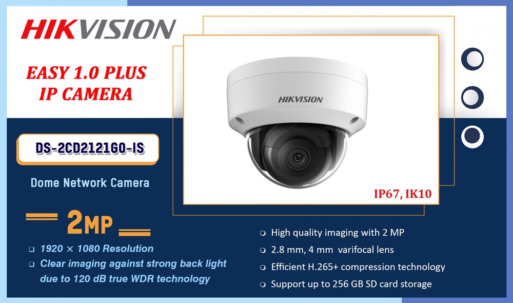 Hikvision ip camera 2mp with best sale memory card